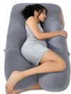Buy grey pregnancy pillow for full-body comfort and better sleep during pregnancy.”