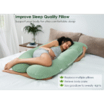 Comfortable maternity pillow providing back support for pregnant women
