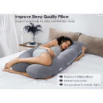 Comfortable full-length pillow for pregnant women to support restful sleep
