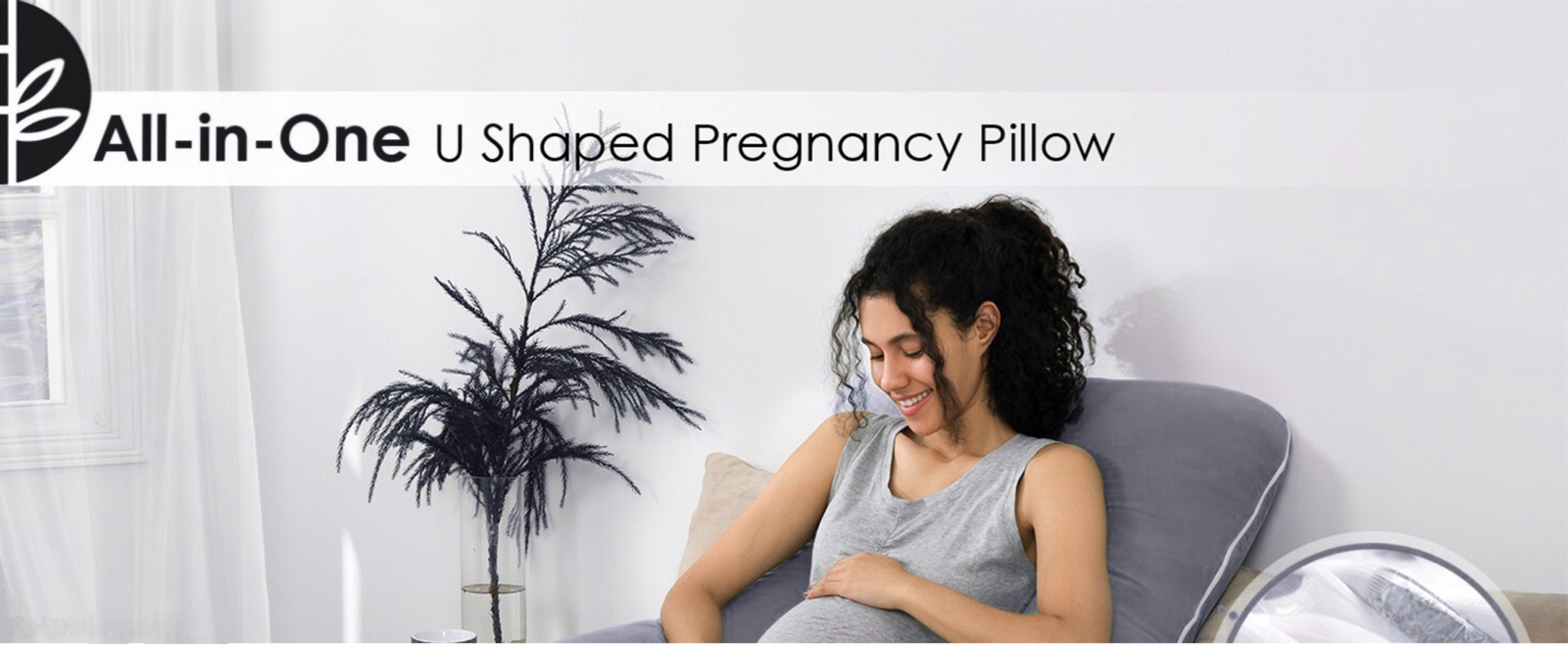 Luxury velvet covered pregnancy pillow for extra softness