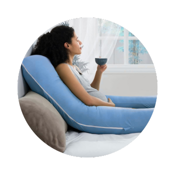 Maternity pillow for pain relief and better sleep during pregnancy
