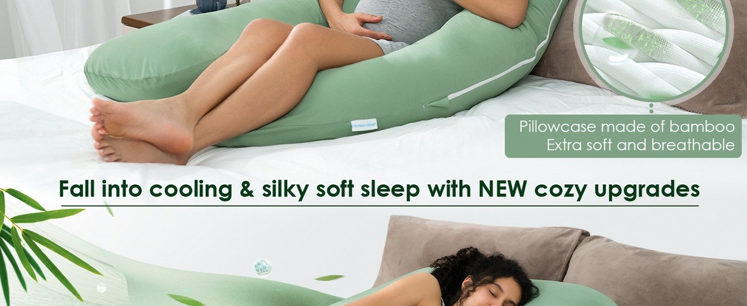 Multi-purpose pregnancy pillow for support during pregnancy, breastfeeding, and postpartum recovery – available online