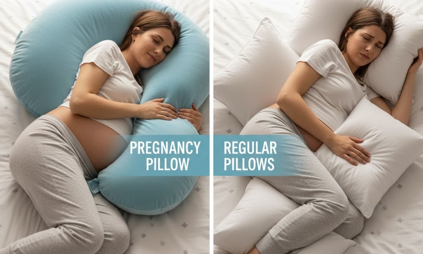 Pregnancy Pillow vs Regular Pillow: What’s the Difference?