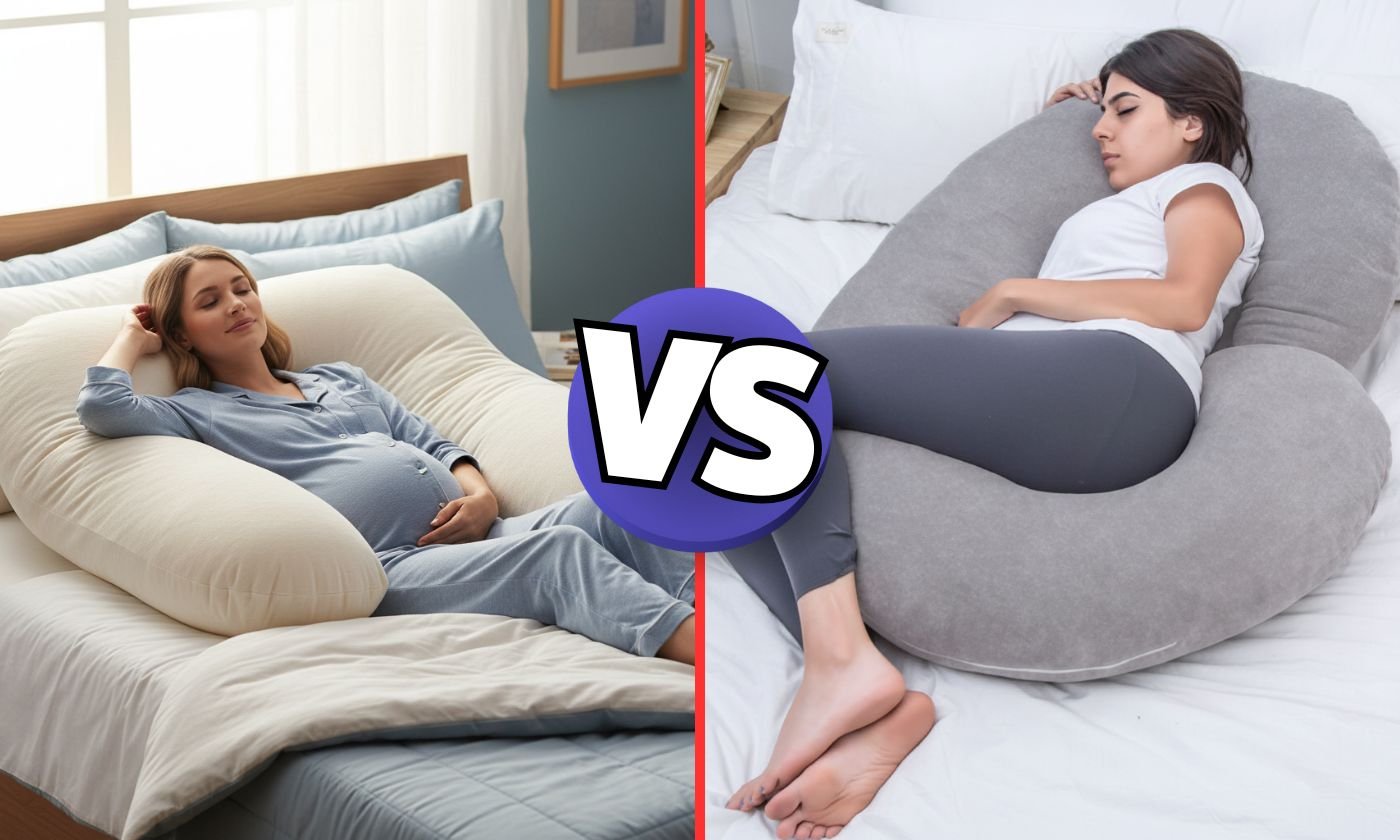 U-Shaped vs C-Shaped Pregnancy Pillow: Which One Helps You Sleep Better?