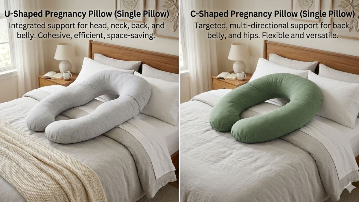 U-Shaped vs C-Shaped Pregnancy Pillow: Which Shape Is Right for You?