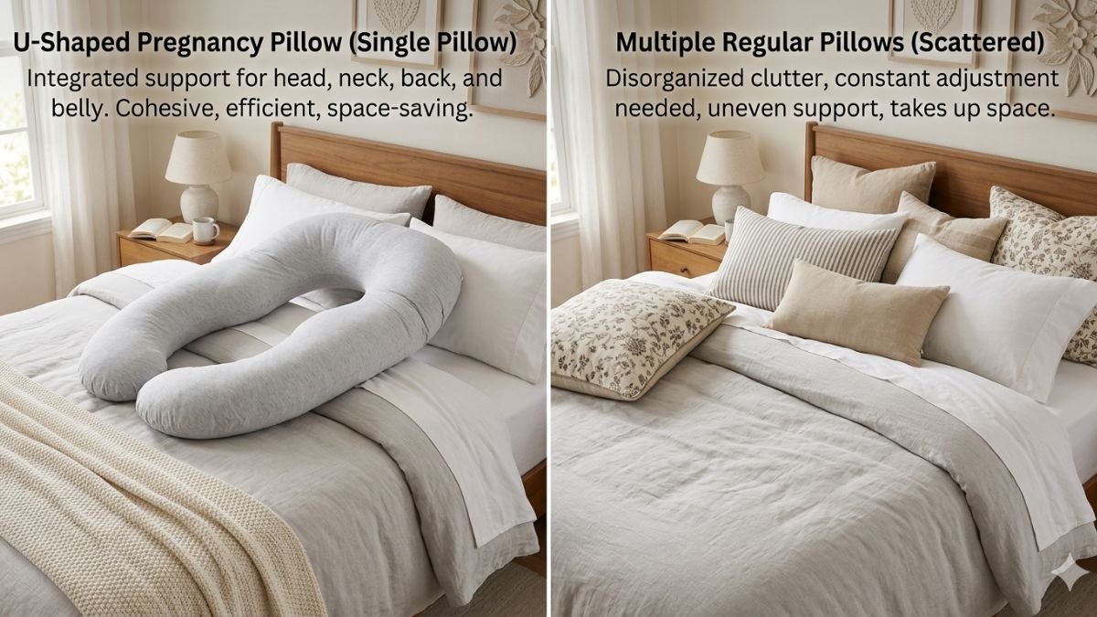 Pregnancy Pillow vs Regular Pillows: Which One Actually Works for Better Sleep?