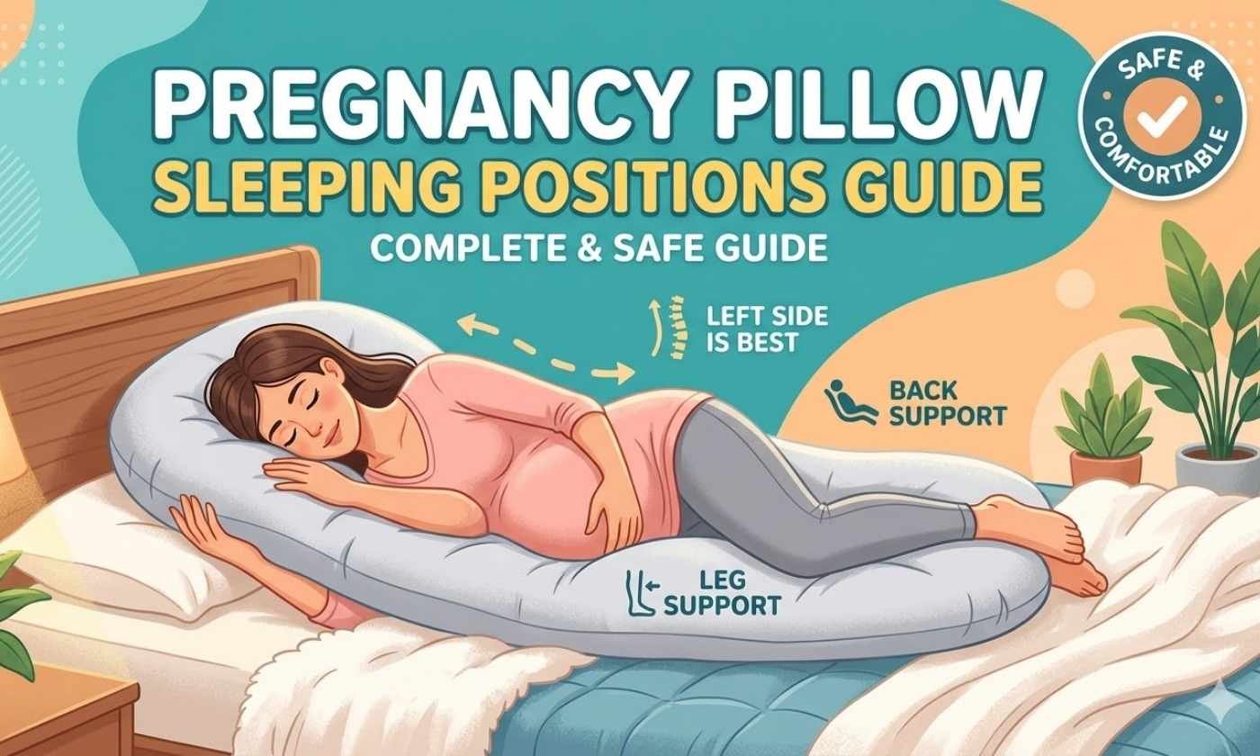 Pregnancy Pillow Sleeping Positions Guide (Complete & Safe Guide)
