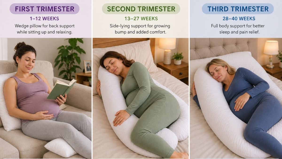 PlayTots Pregnancy Pillow: Full Body Comfort for Every Trimester